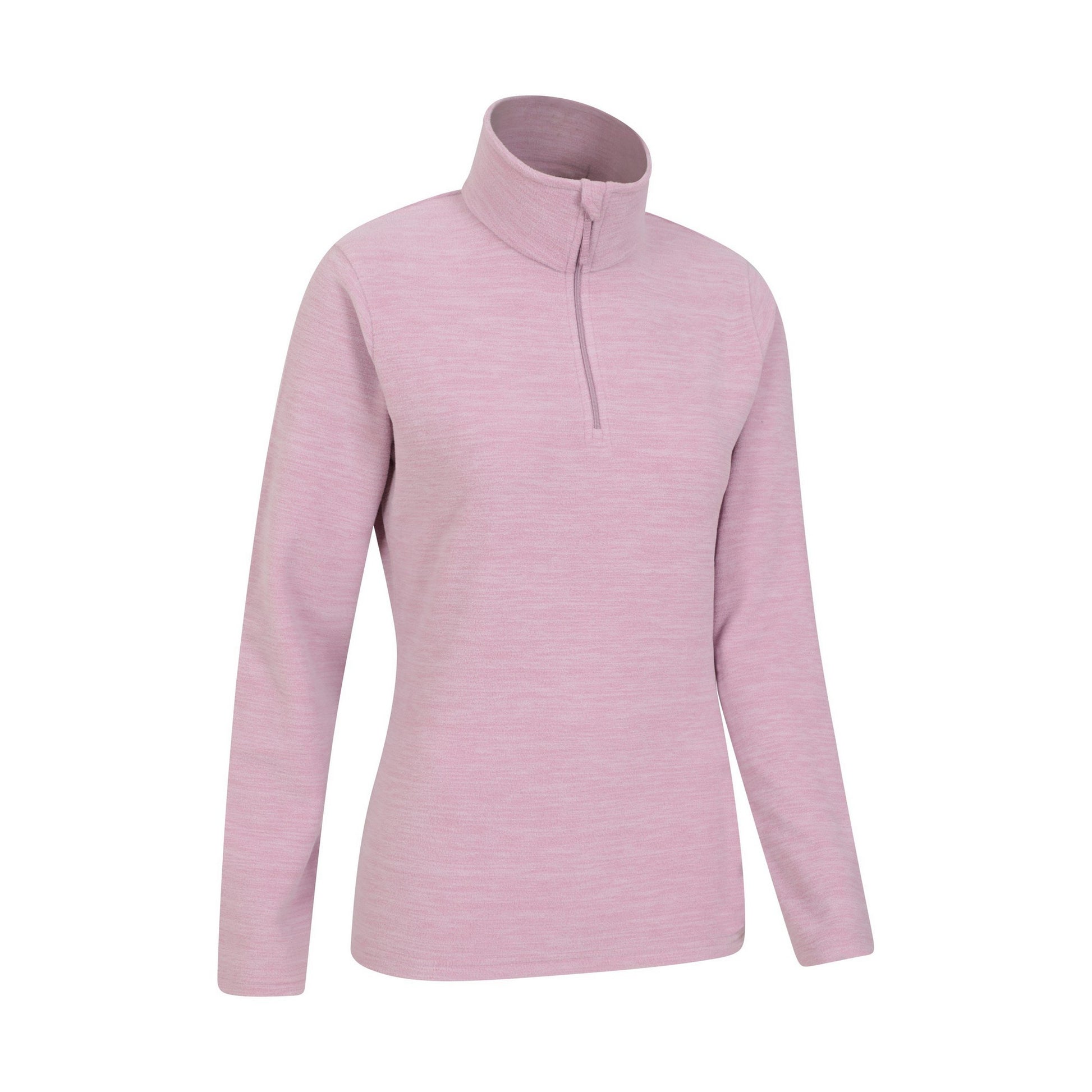 Light Pink - Lifestyle - Mountain Warehouse Womens-Ladies Snowdon Melange Fleece Top