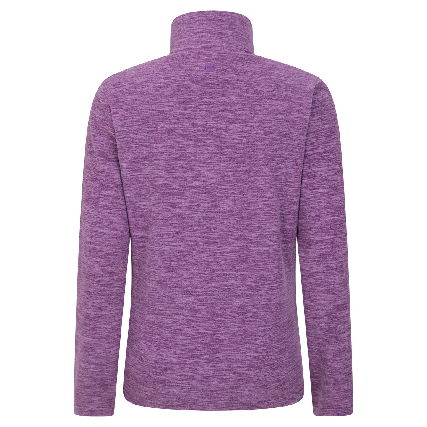 Dusky Purple - Back - Mountain Warehouse Womens-Ladies Snowdon Melange Fleece Top