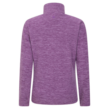 Dusky Purple - Back - Mountain Warehouse Womens-Ladies Snowdon Melange Fleece Top