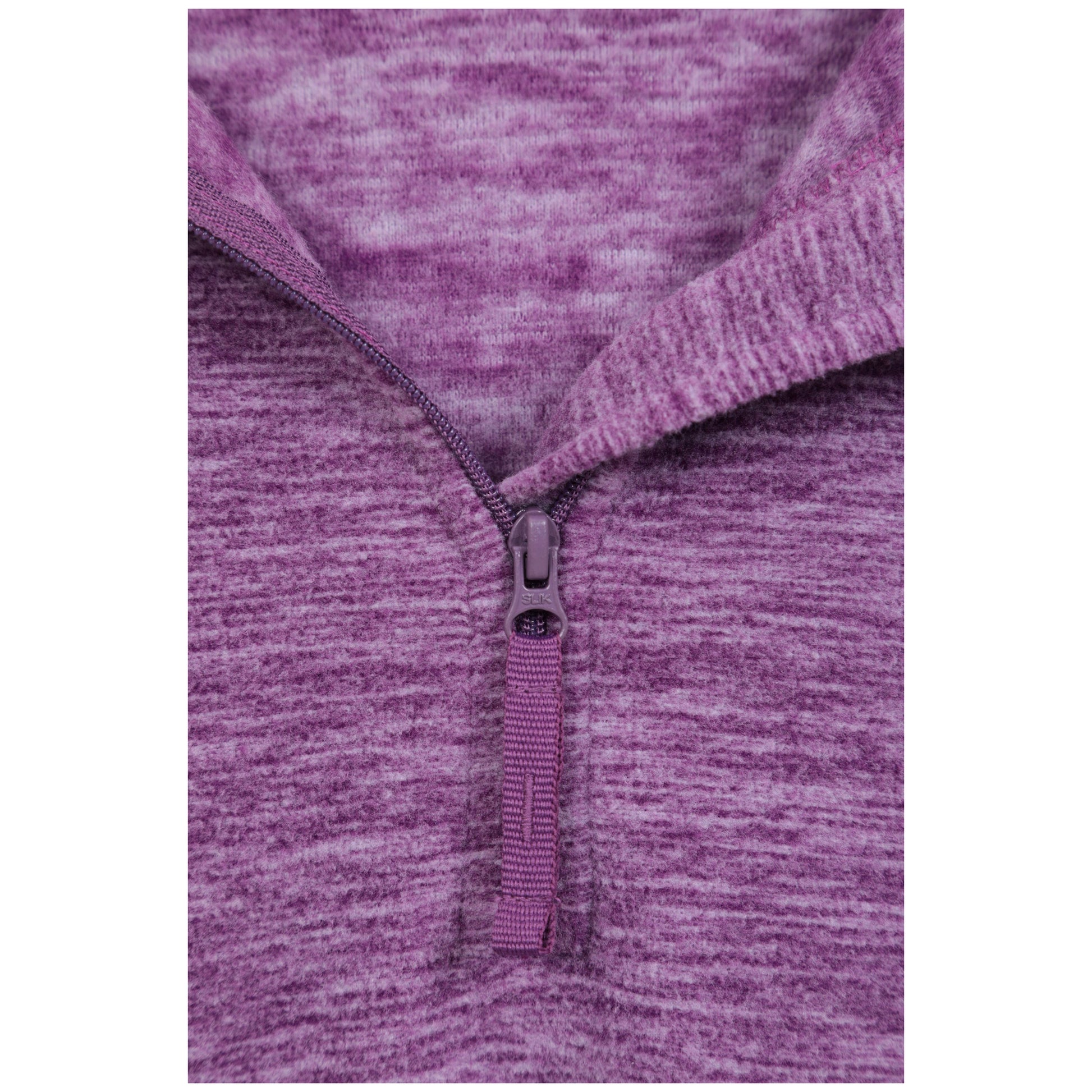 Dusky Purple - Side - Mountain Warehouse Womens-Ladies Snowdon Melange Fleece Top