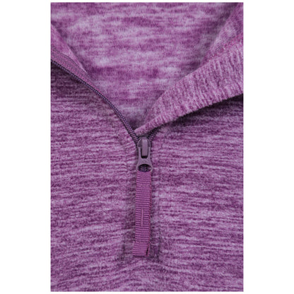 Dusky Purple - Side - Mountain Warehouse Womens-Ladies Snowdon Melange Fleece Top