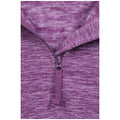 Dusky Purple - Side - Mountain Warehouse Womens-Ladies Snowdon Melange Fleece Top