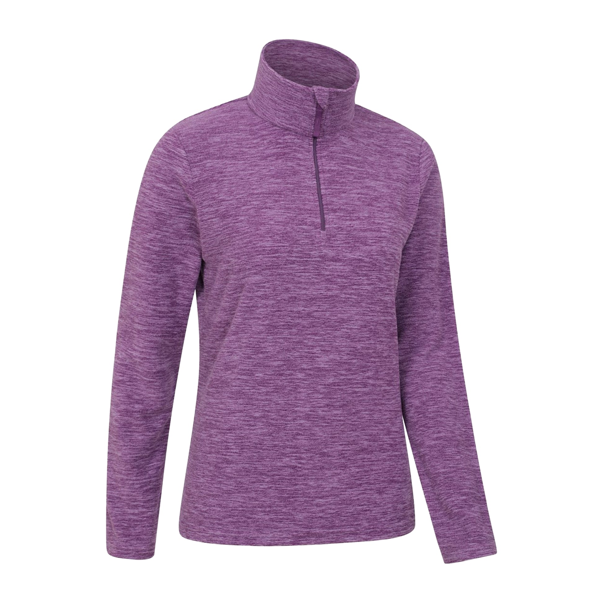 Dusky Purple - Side - Mountain Warehouse Womens-Ladies Snowdon Melange Fleece Top