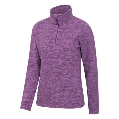 Dusky Purple - Lifestyle - Mountain Warehouse Womens-Ladies Snowdon Melange Fleece Top
