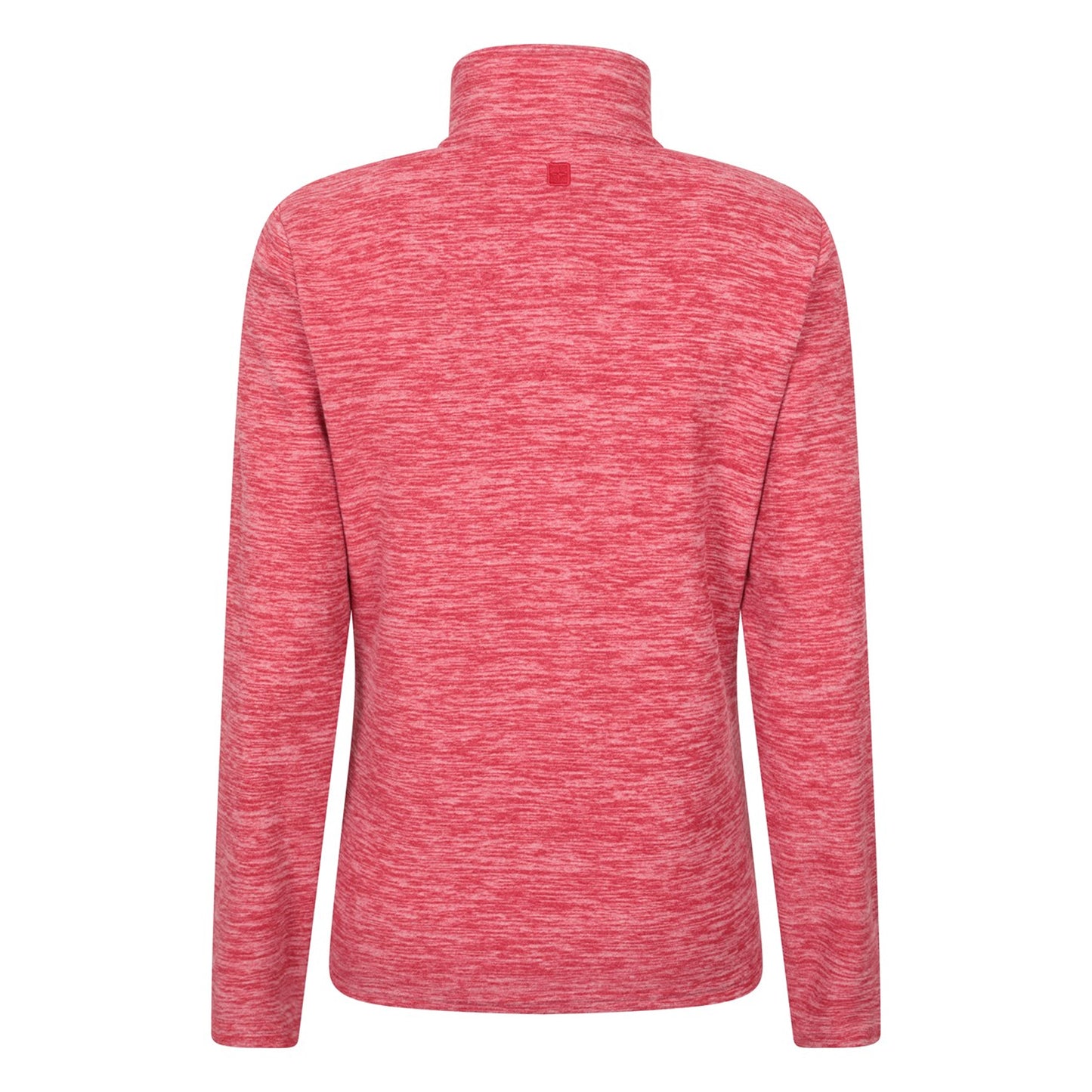 Red - Back - Mountain Warehouse Womens-Ladies Snowdon Melange Fleece Top