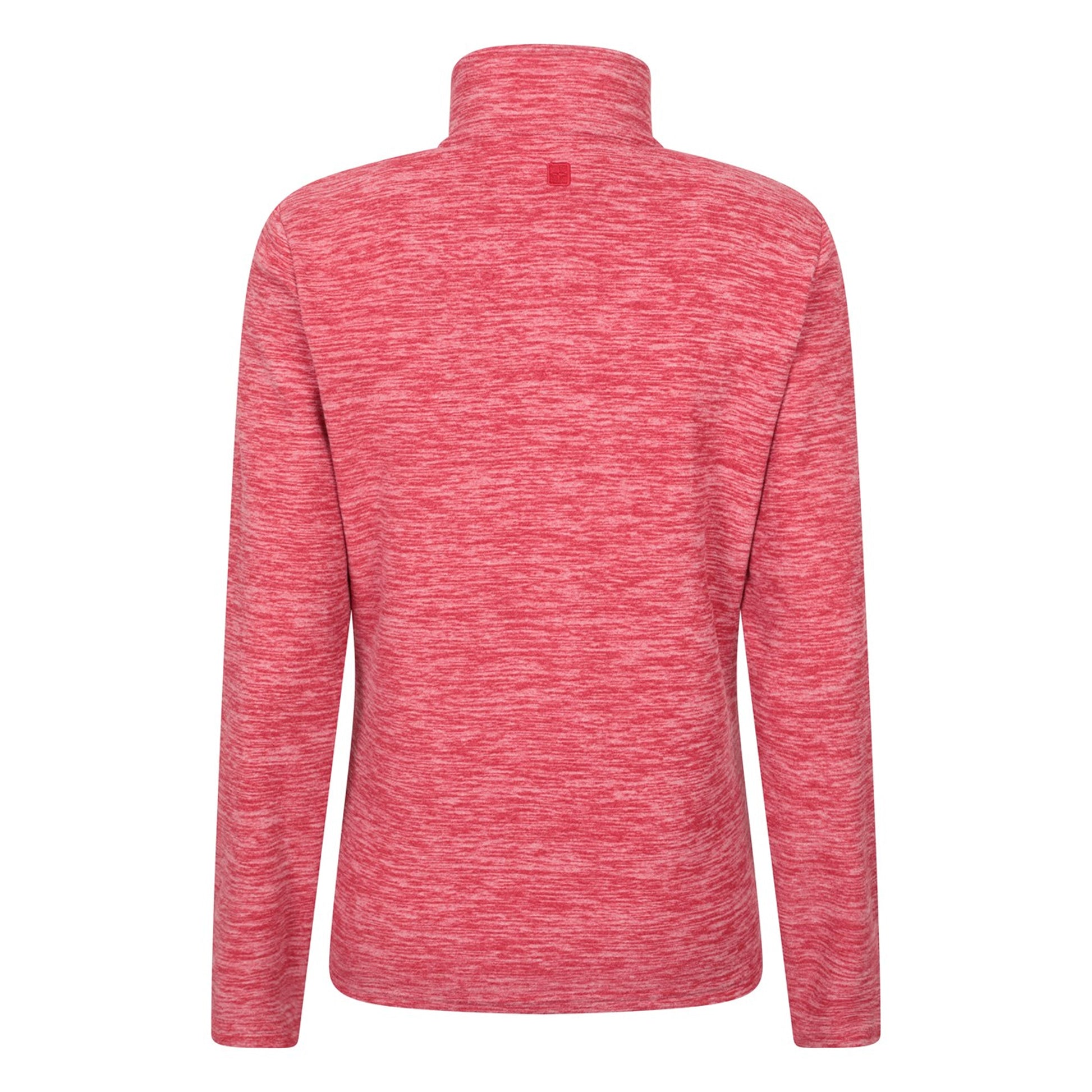 Red - Back - Mountain Warehouse Womens-Ladies Snowdon Melange Fleece Top