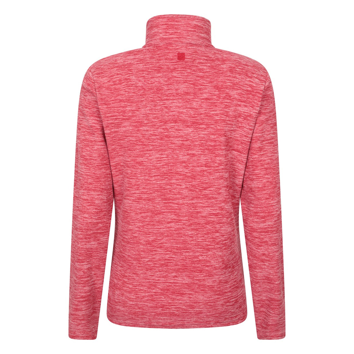 Red - Back - Mountain Warehouse Womens-Ladies Snowdon Melange Fleece Top