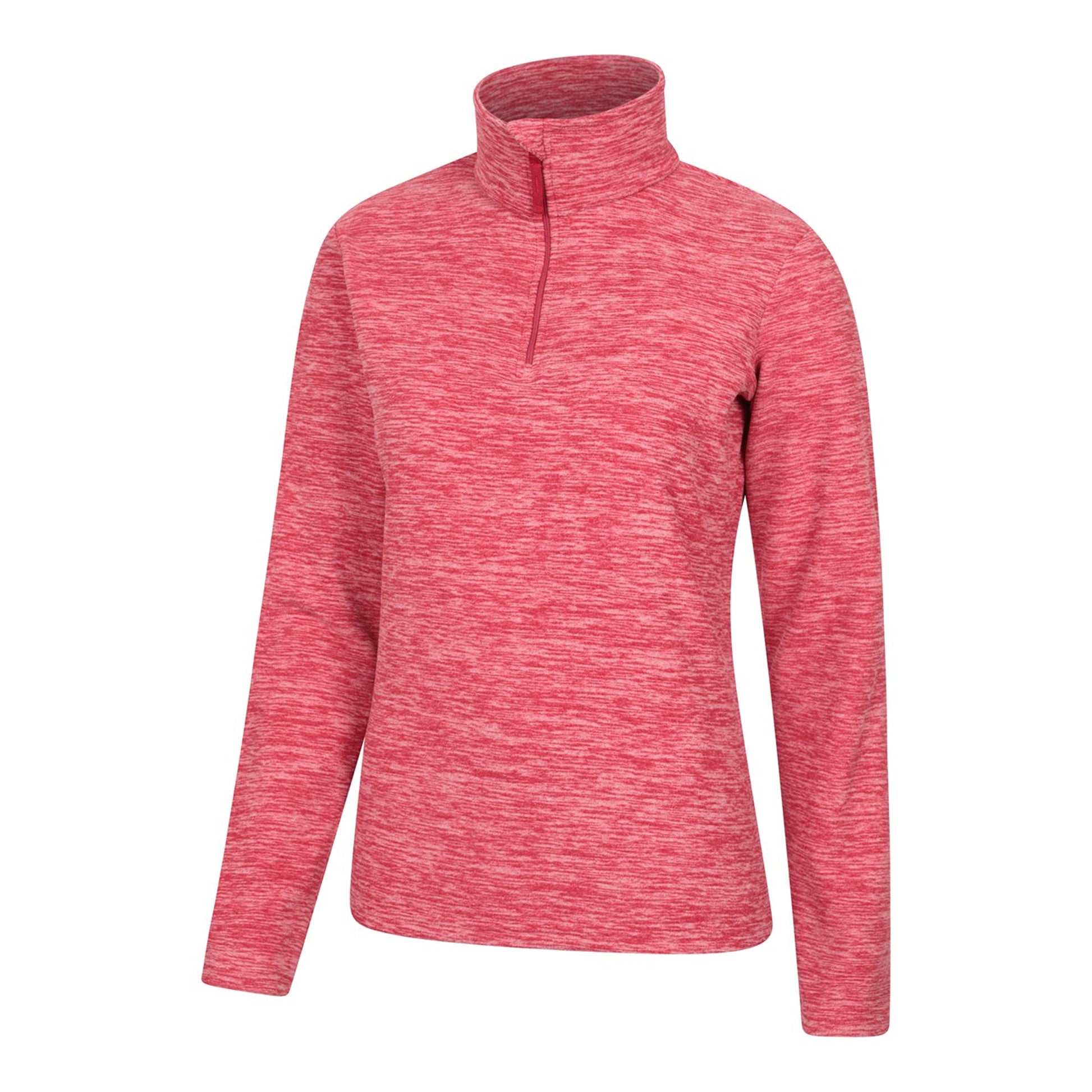 Red - Lifestyle - Mountain Warehouse Womens-Ladies Snowdon Melange Fleece Top