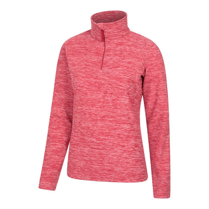 Red - Lifestyle - Mountain Warehouse Womens-Ladies Snowdon Melange Fleece Top