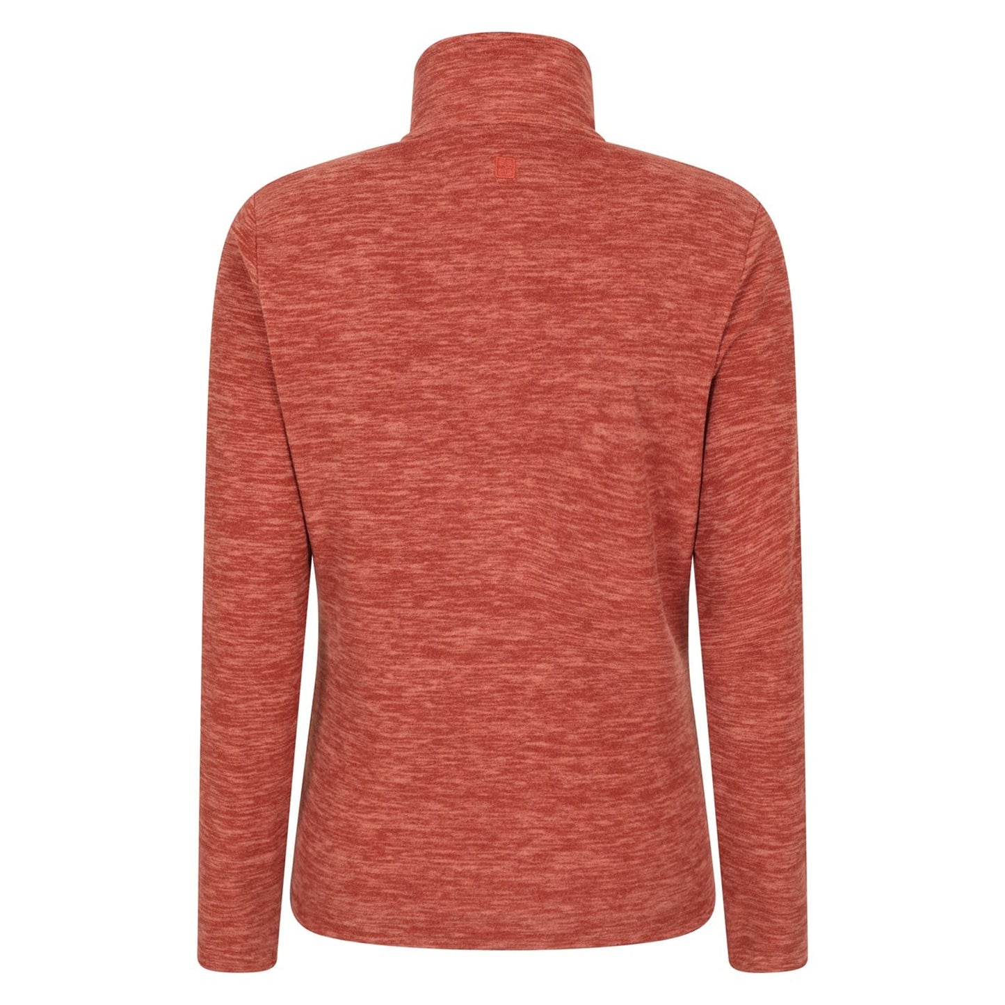 Burnt Orange - Back - Mountain Warehouse Womens-Ladies Snowdon Melange Fleece Top