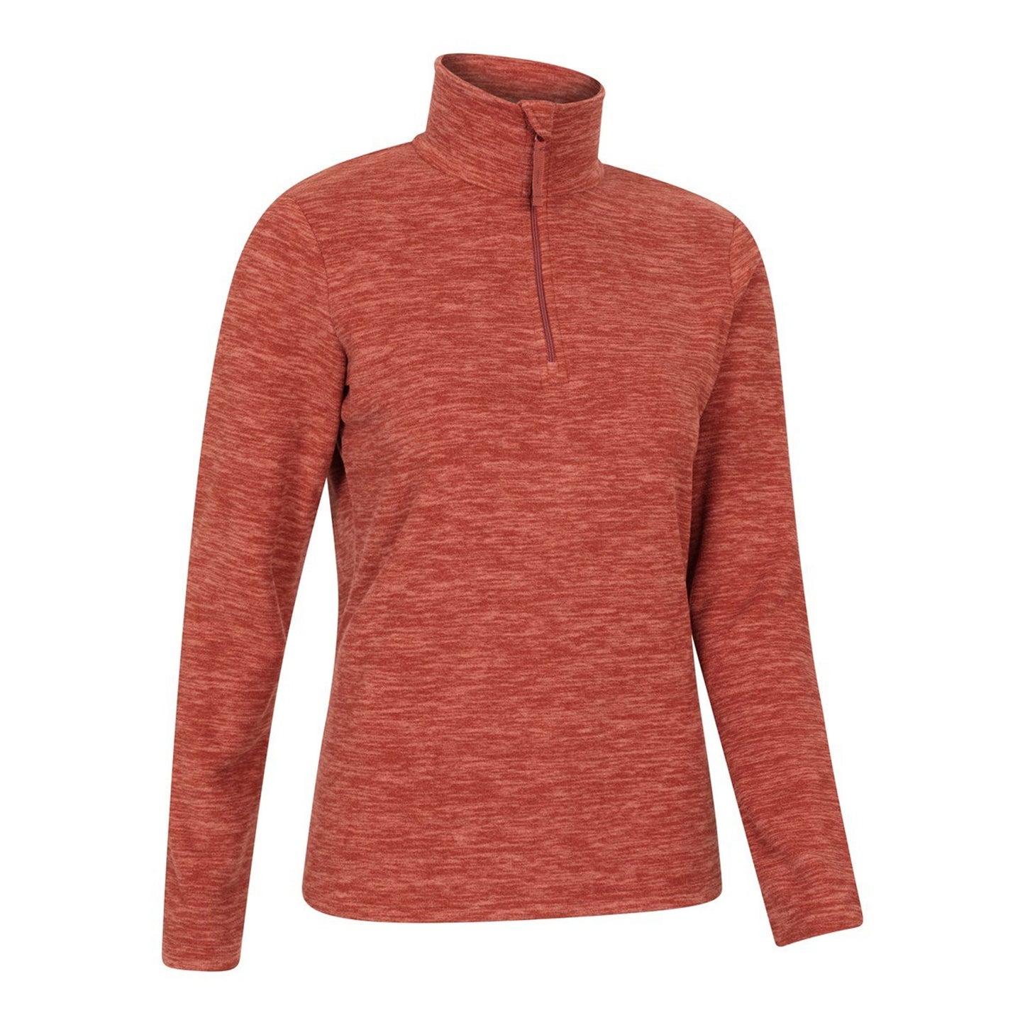 Burnt Orange - Lifestyle - Mountain Warehouse Womens-Ladies Snowdon Melange Fleece Top