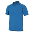 Blue - Side - Mountain Warehouse Mens UV Protection Rash Top