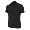 Black - Side - Mountain Warehouse Mens UV Protection Rash Top