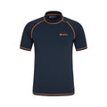 Navy - Front - Mountain Warehouse Mens UV Protection Rash Top
