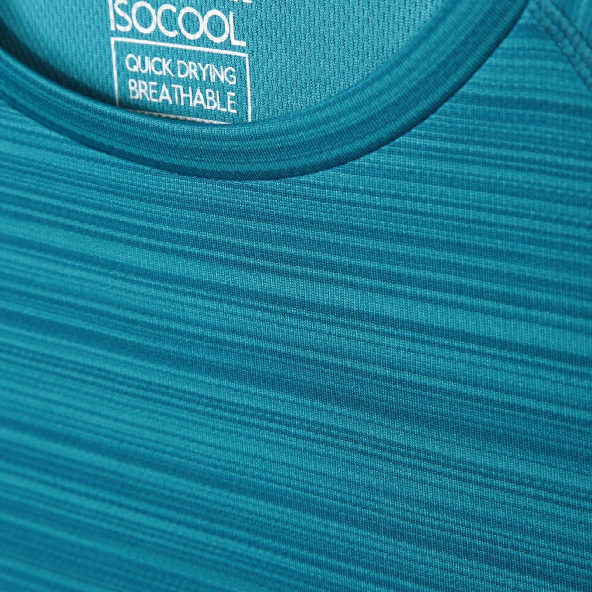 Teal - Lifestyle - Mountain Warehouse Womens-Ladies Endurance Striped T-Shirt