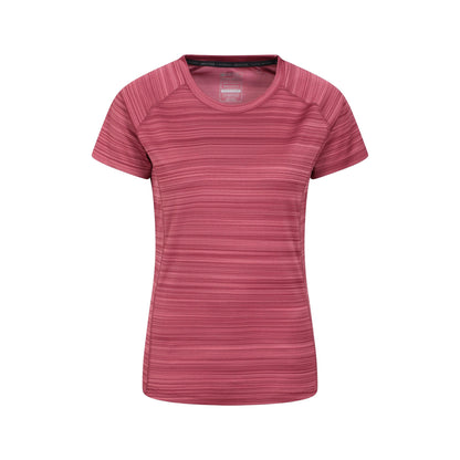 Berry - Front - Mountain Warehouse Womens-Ladies Endurance Striped T-Shirt