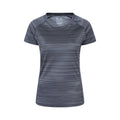 Dark Grey - Front - Mountain Warehouse Womens-Ladies Endurance Striped T-Shirt