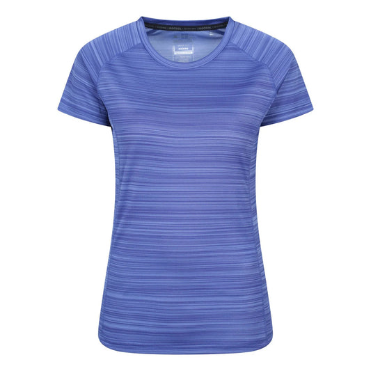 Cobalt - Front - Mountain Warehouse Womens-Ladies Endurance Striped T-Shirt