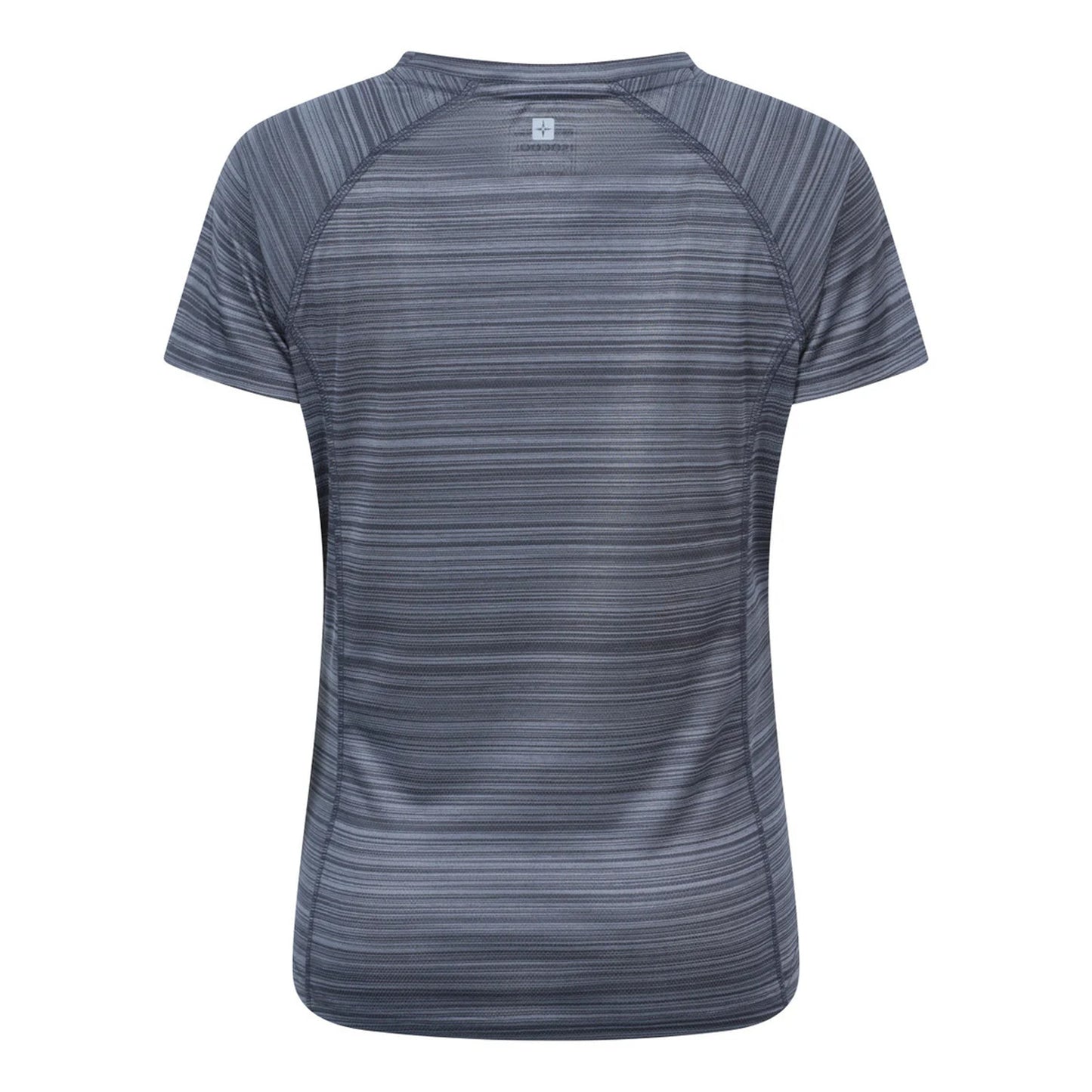 Dark Grey - Back - Mountain Warehouse Womens-Ladies Endurance Striped T-Shirt