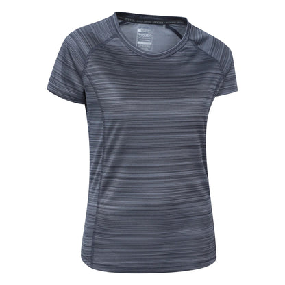 Dark Grey - Lifestyle - Mountain Warehouse Womens-Ladies Endurance Striped T-Shirt