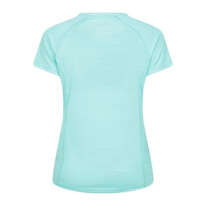 Mint - Back - Mountain Warehouse Womens-Ladies Endurance Striped T-Shirt