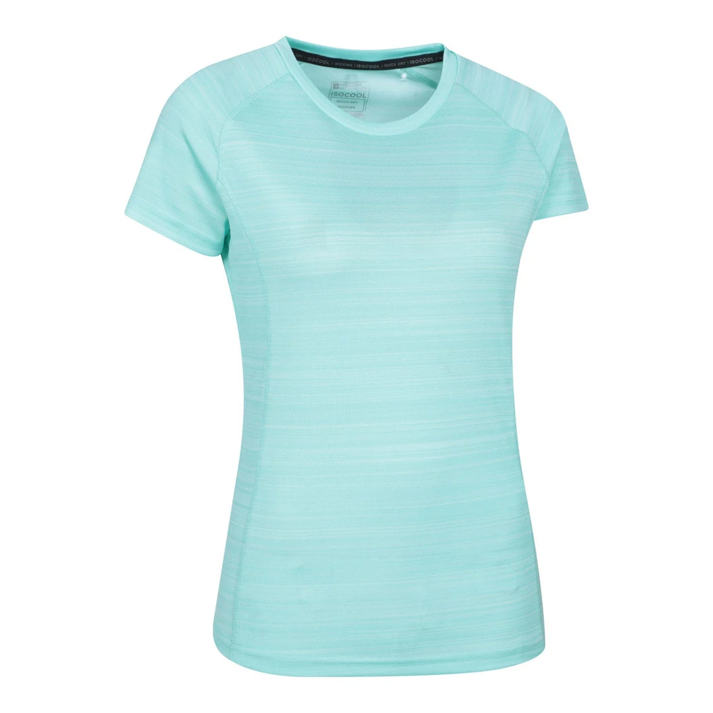 Mint - Side - Mountain Warehouse Womens-Ladies Endurance Striped T-Shirt