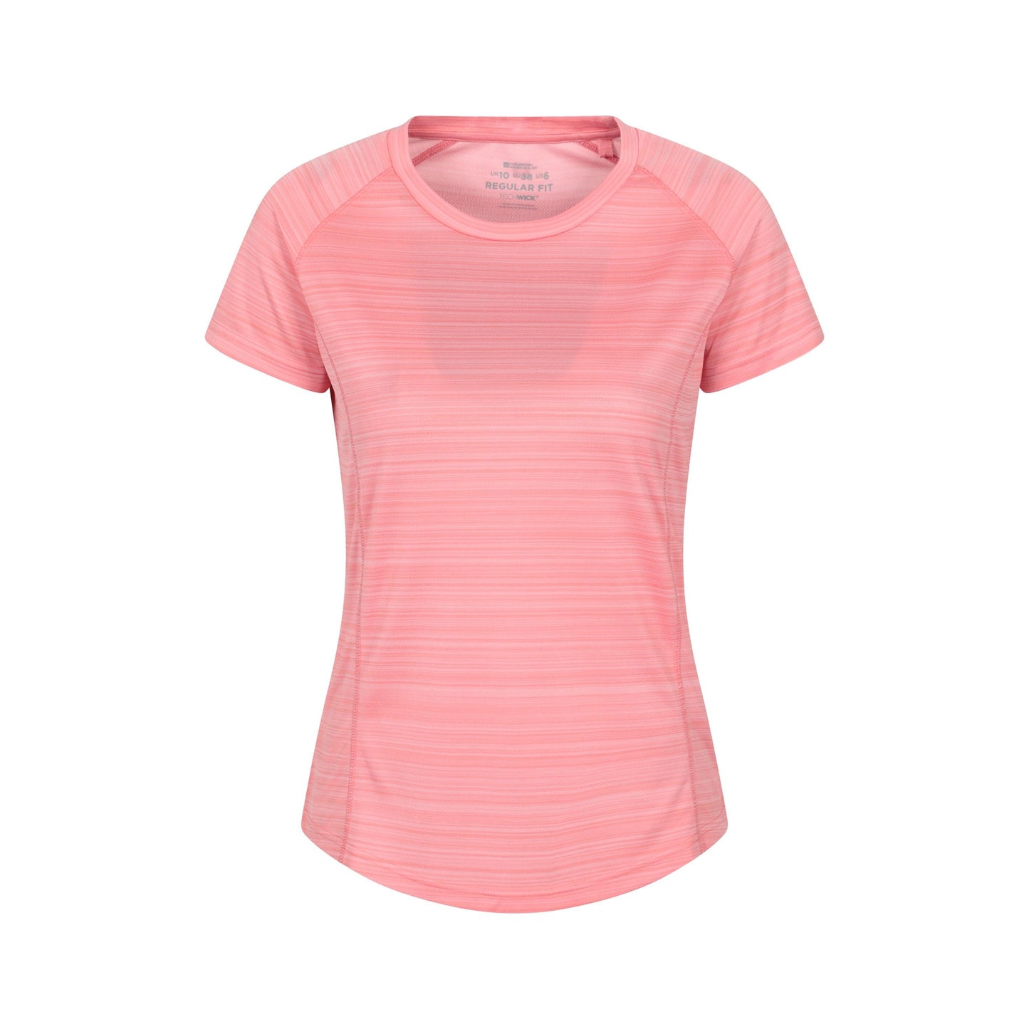 Pink - Front - Mountain Warehouse Womens-Ladies Endurance Striped T-Shirt