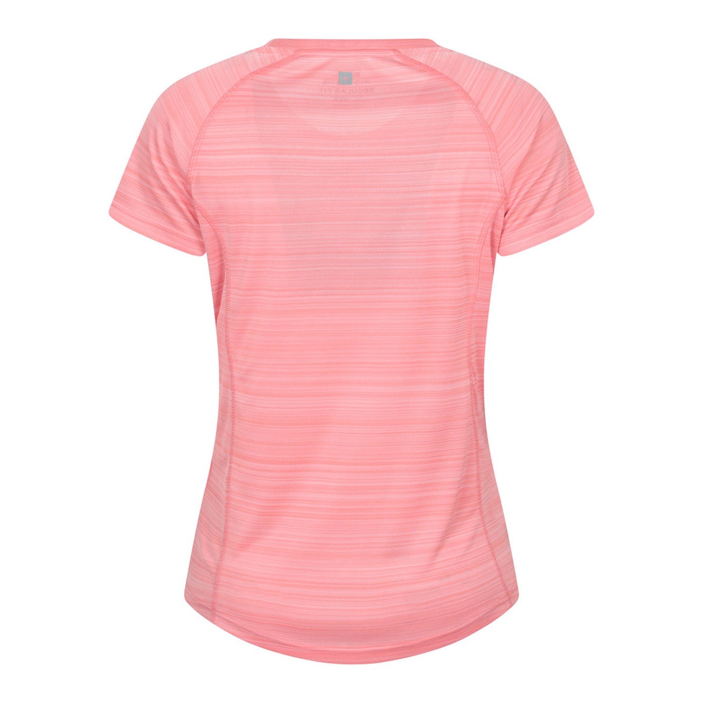 Pink - Back - Mountain Warehouse Womens-Ladies Endurance Striped T-Shirt