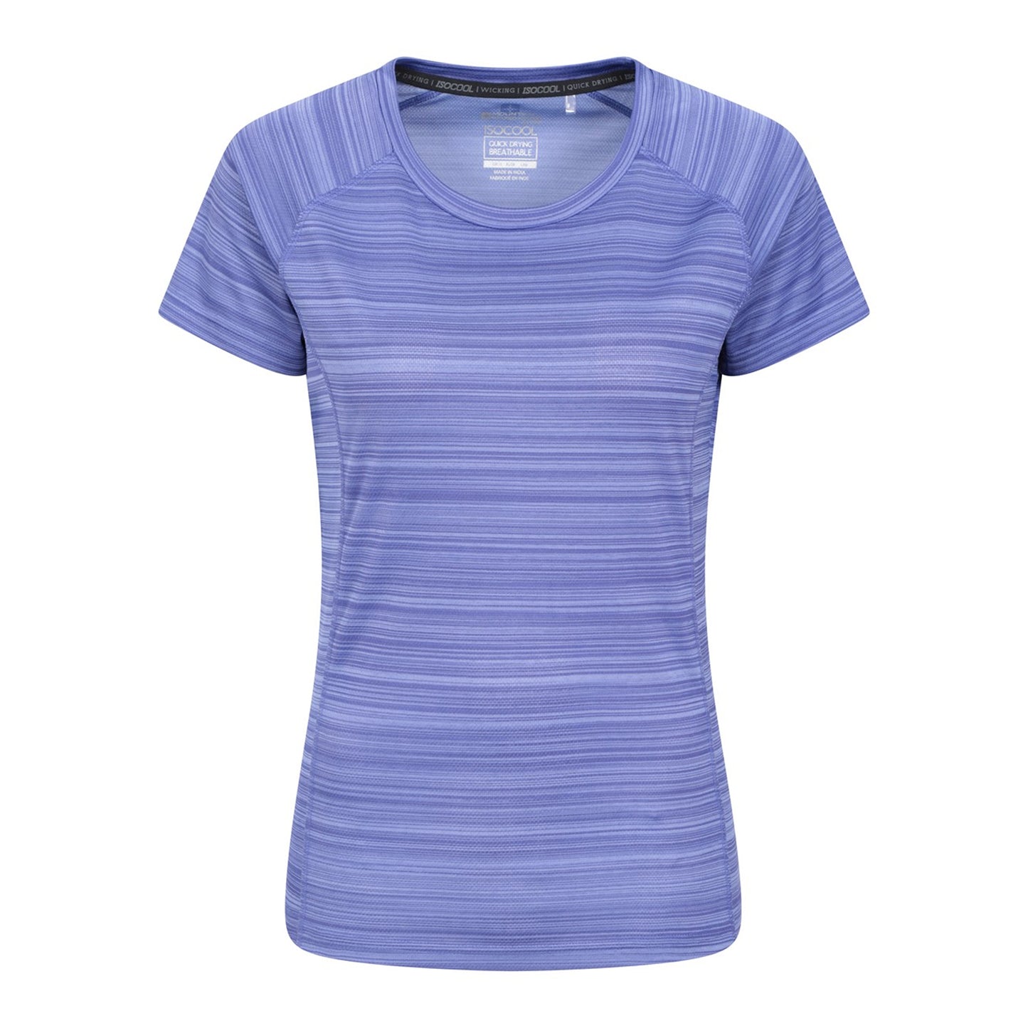 Blue - Front - Mountain Warehouse Womens-Ladies Endurance Striped T-Shirt