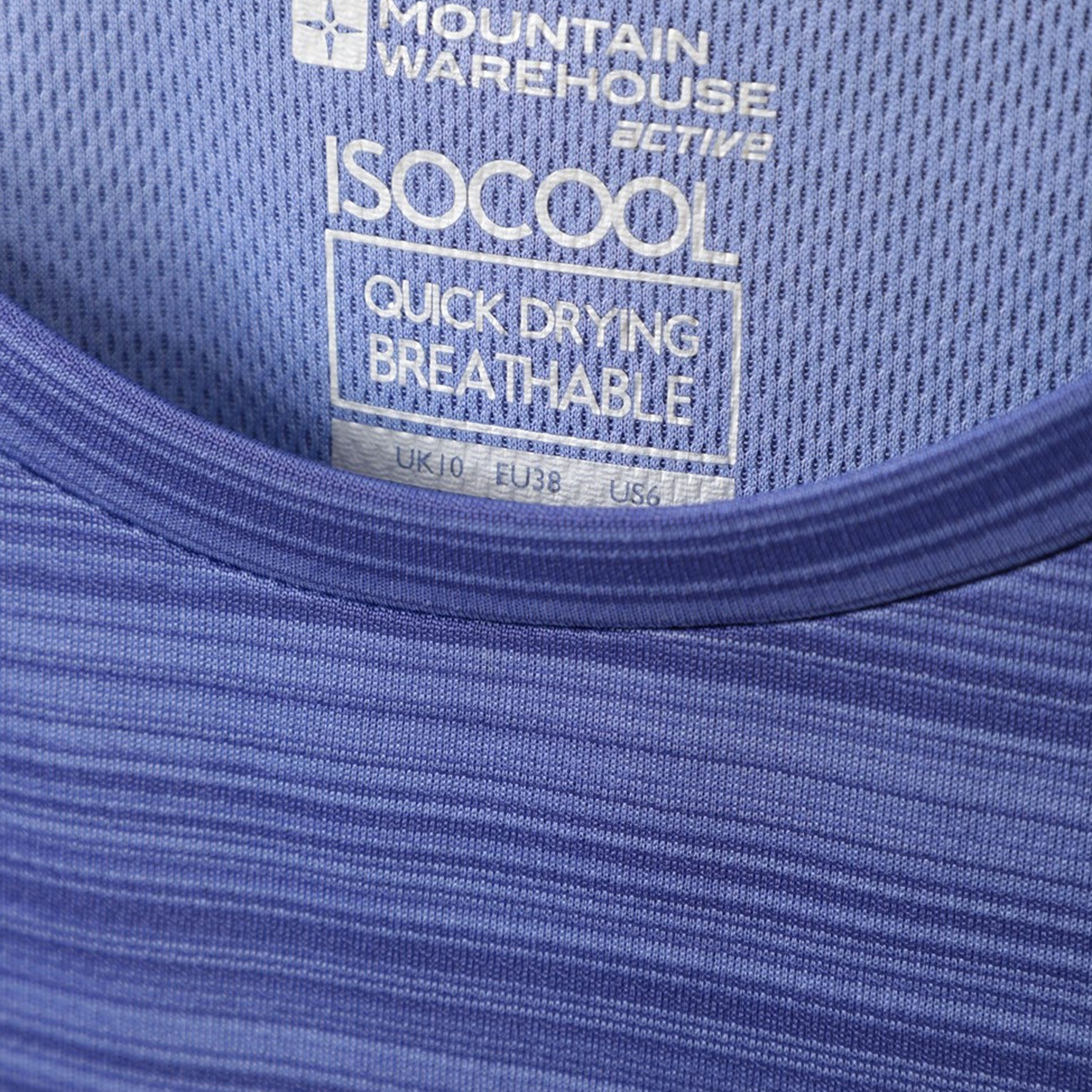 Blue - Lifestyle - Mountain Warehouse Womens-Ladies Endurance Striped T-Shirt