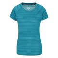 Teal - Front - Mountain Warehouse Womens-Ladies Endurance Striped T-Shirt