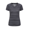 Grey - Front - Mountain Warehouse Womens-Ladies Endurance Striped T-Shirt