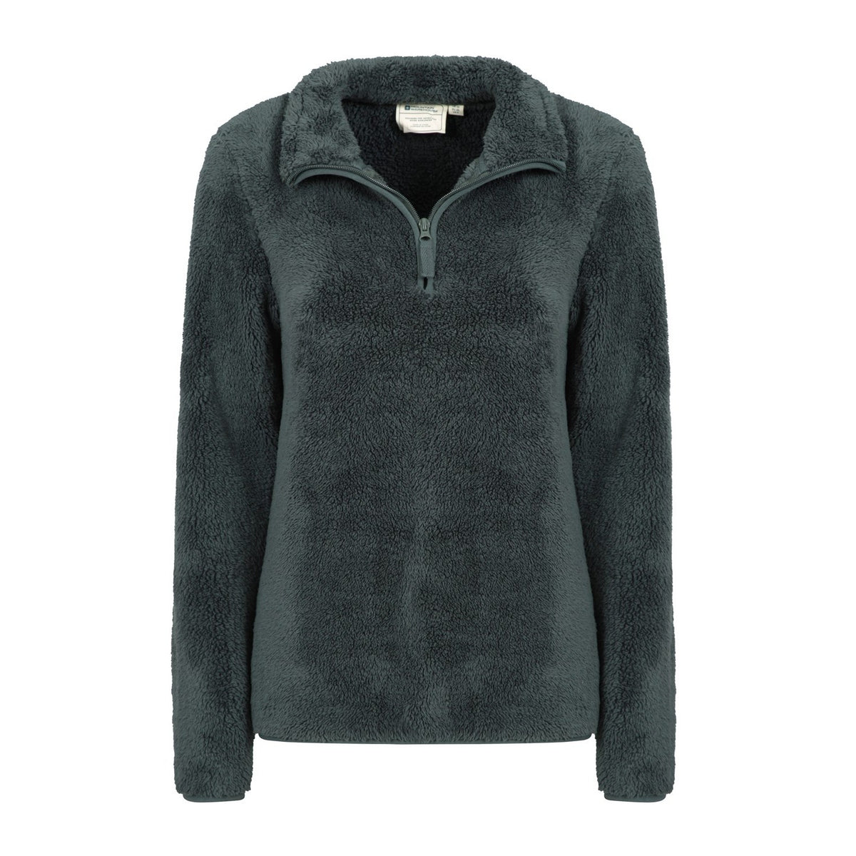 Green - Lifestyle - Mountain Warehouse Womens-Ladies Teddy Fleece Quarter Zip Fleece Top