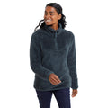 Green - Pack Shot - Mountain Warehouse Womens-Ladies Teddy Fleece Quarter Zip Fleece Top