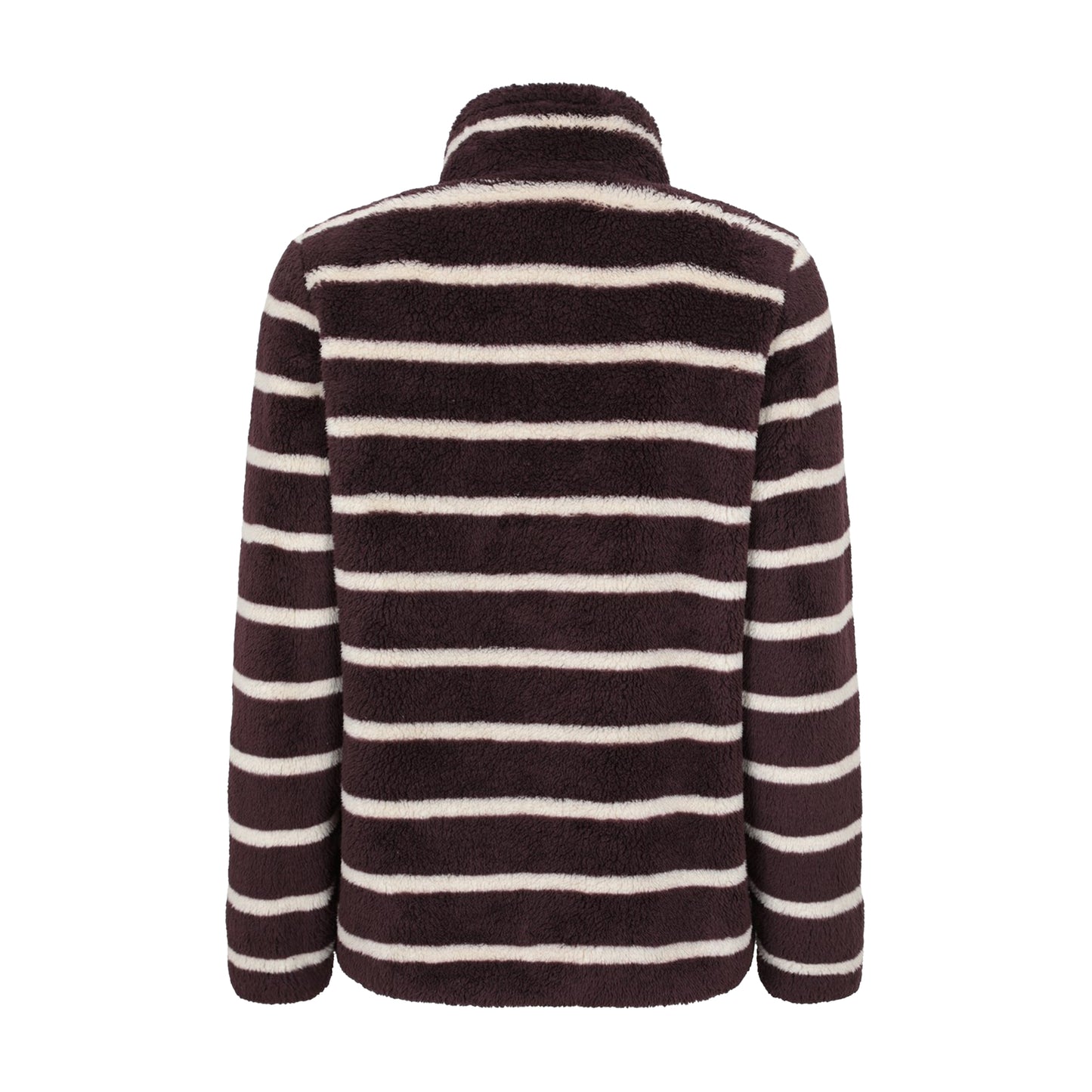 Dark Brown - Back - Mountain Warehouse Womens-Ladies Teddy Fleece Quarter Zip Fleece Top