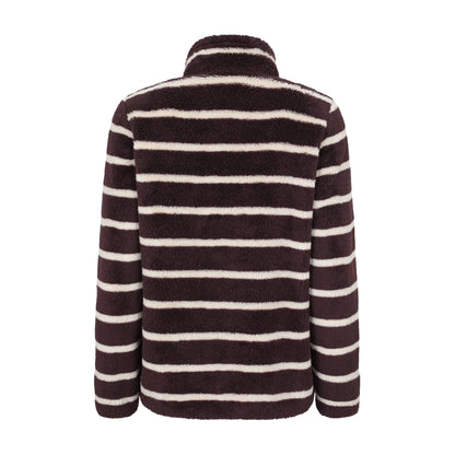 Dark Brown - Back - Mountain Warehouse Womens-Ladies Teddy Fleece Quarter Zip Fleece Top