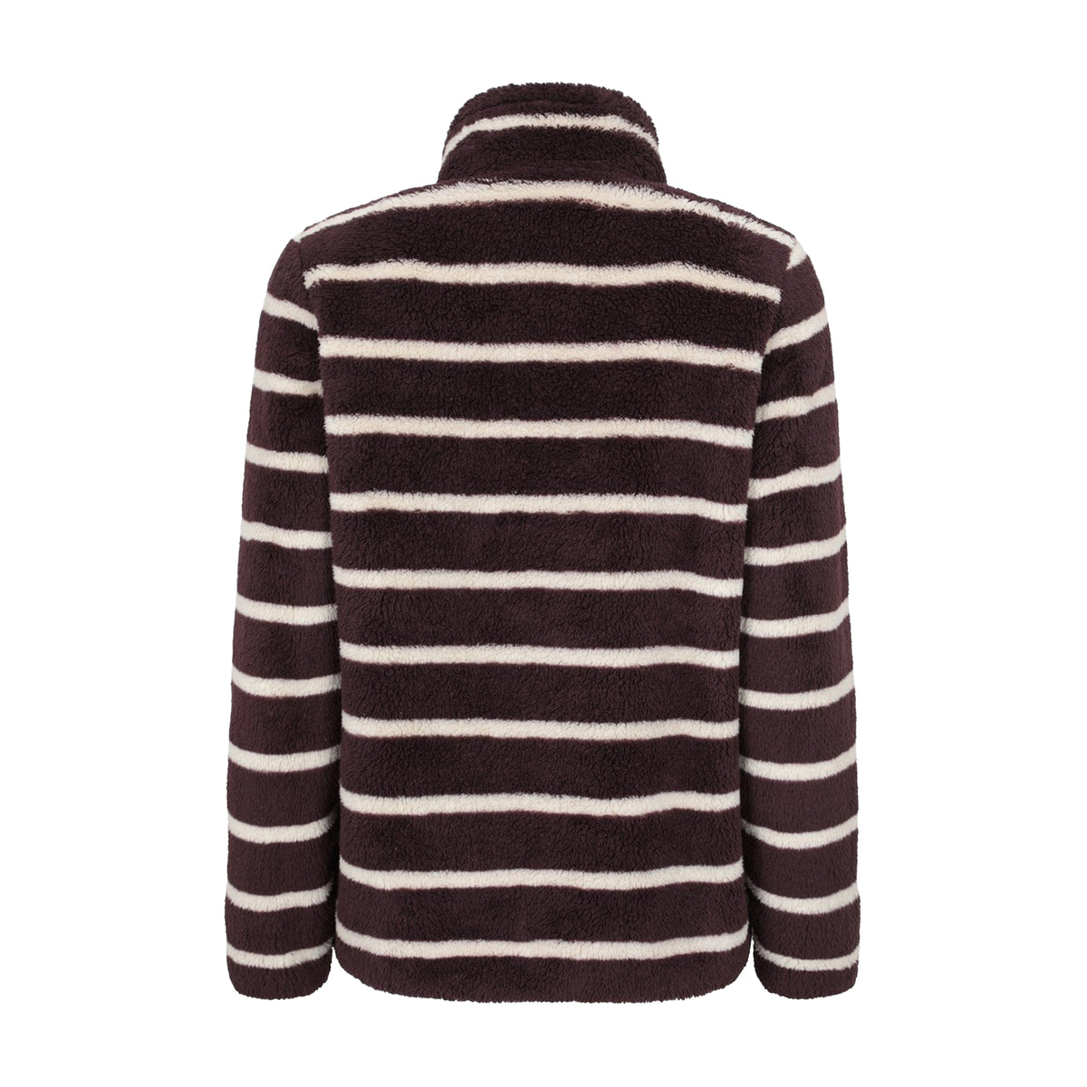 Dark Brown - Back - Mountain Warehouse Womens-Ladies Teddy Fleece Quarter Zip Fleece Top