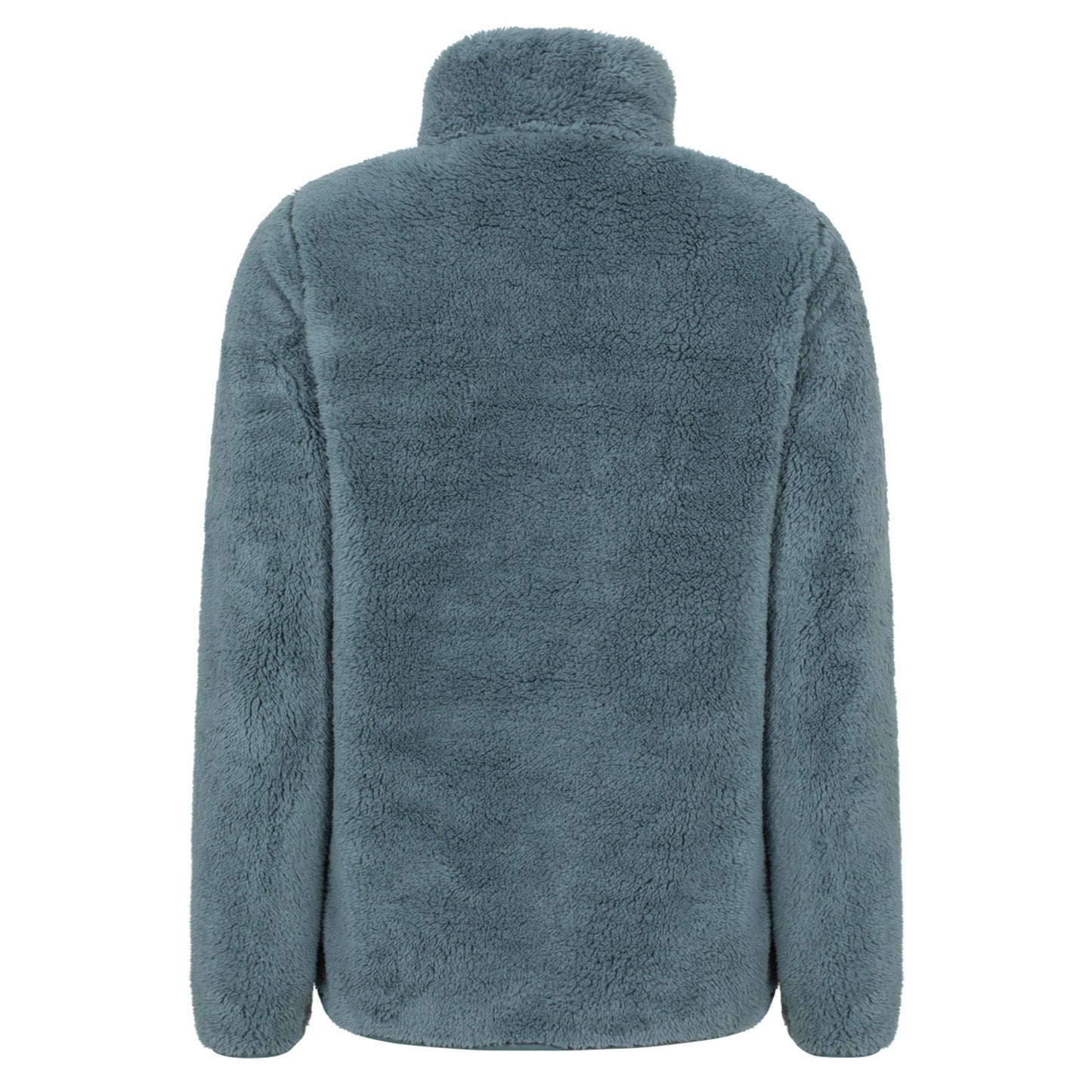 Mint - Back - Mountain Warehouse Womens-Ladies Teddy Fleece Quarter Zip Fleece Top