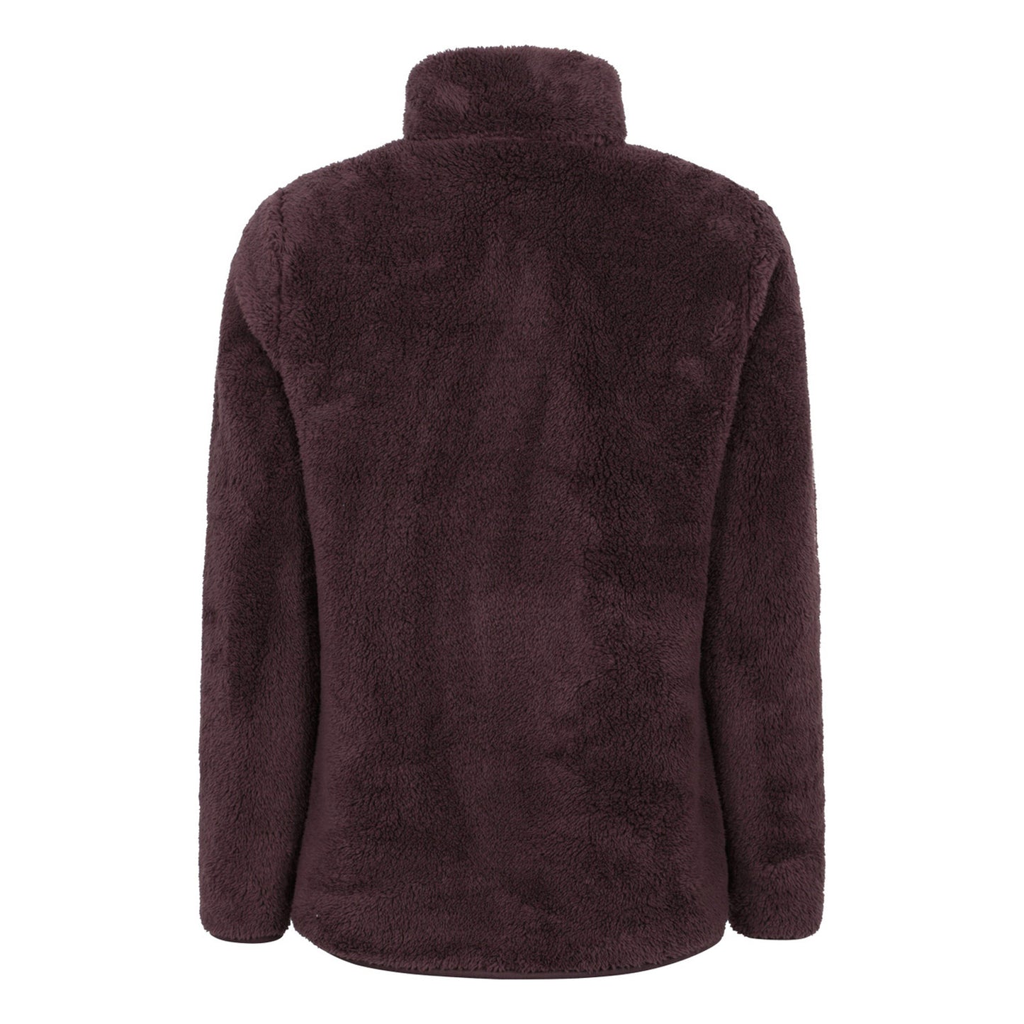 Brown - Back - Mountain Warehouse Womens-Ladies Teddy Fleece Quarter Zip Fleece Top