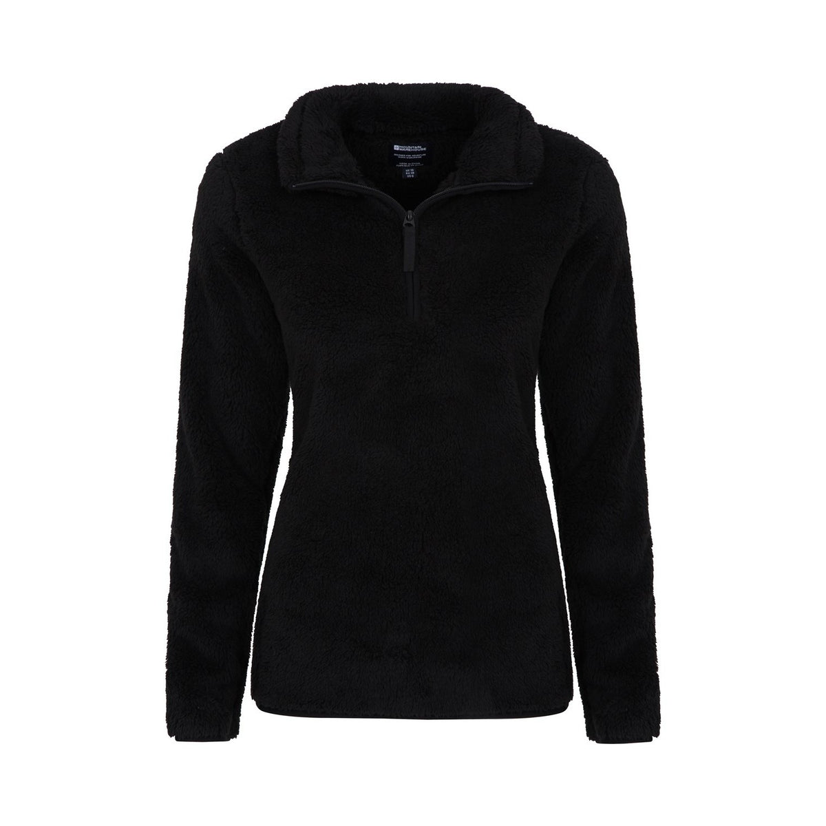 Black - Lifestyle - Mountain Warehouse Womens-Ladies Teddy Fleece Quarter Zip Fleece Top