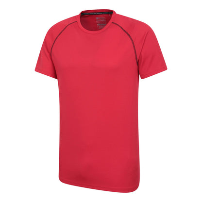 Red - Side - Mountain Warehouse Mens Endurance IsoCool T-Shirt