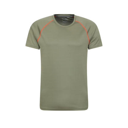 Light Khaki - Front - Mountain Warehouse Mens Endurance IsoCool T-Shirt