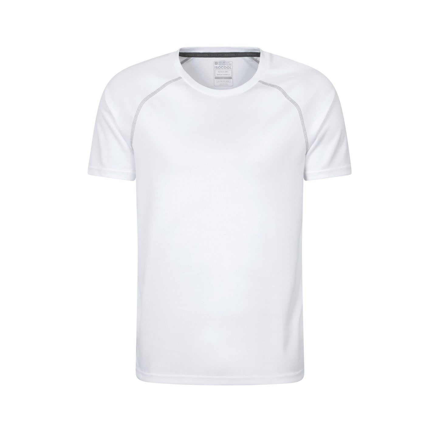 White - Front - Mountain Warehouse Mens Endurance IsoCool T-Shirt