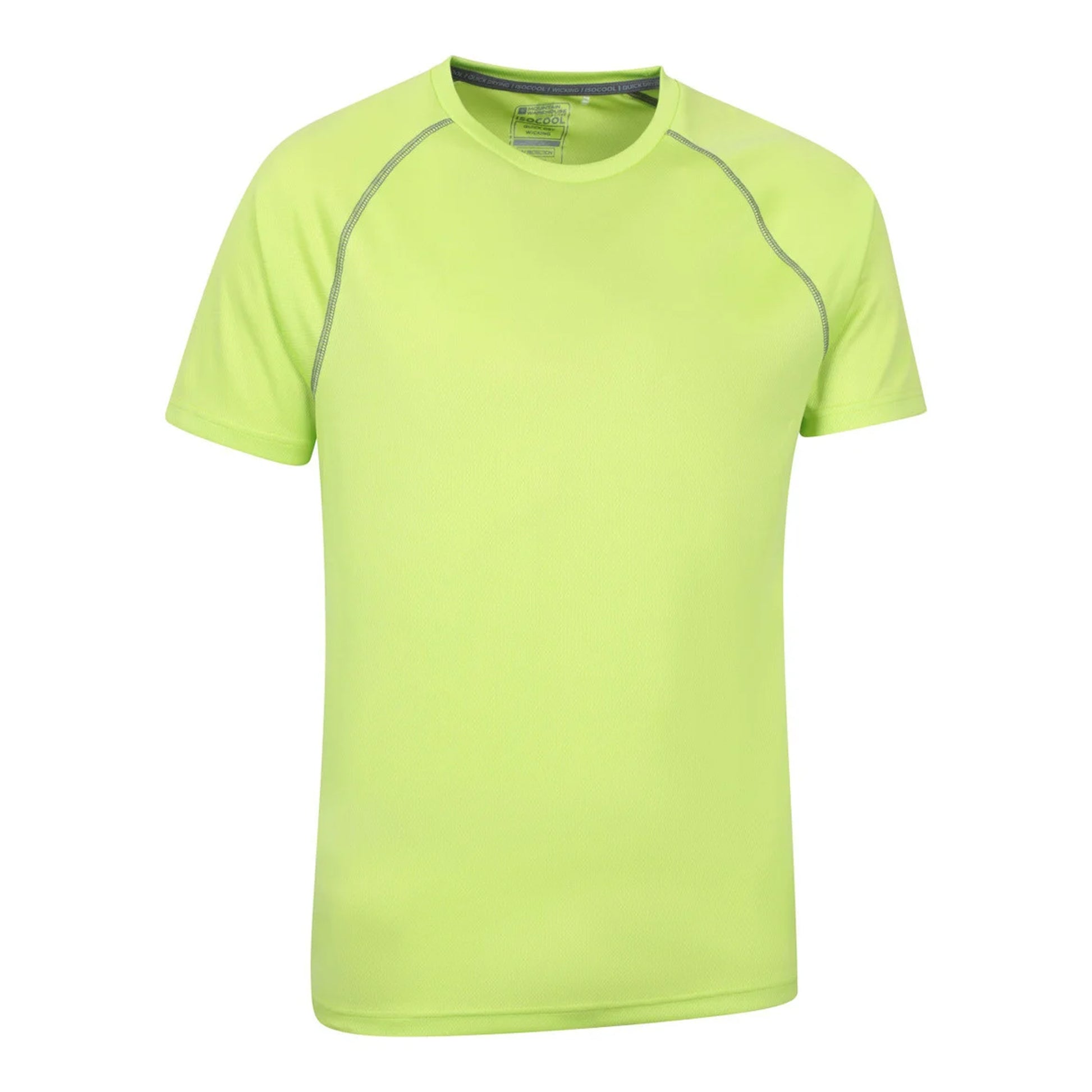 Lime - Side - Mountain Warehouse Mens Endurance IsoCool T-Shirt