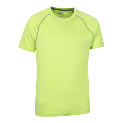 Lime - Side - Mountain Warehouse Mens Endurance IsoCool T-Shirt
