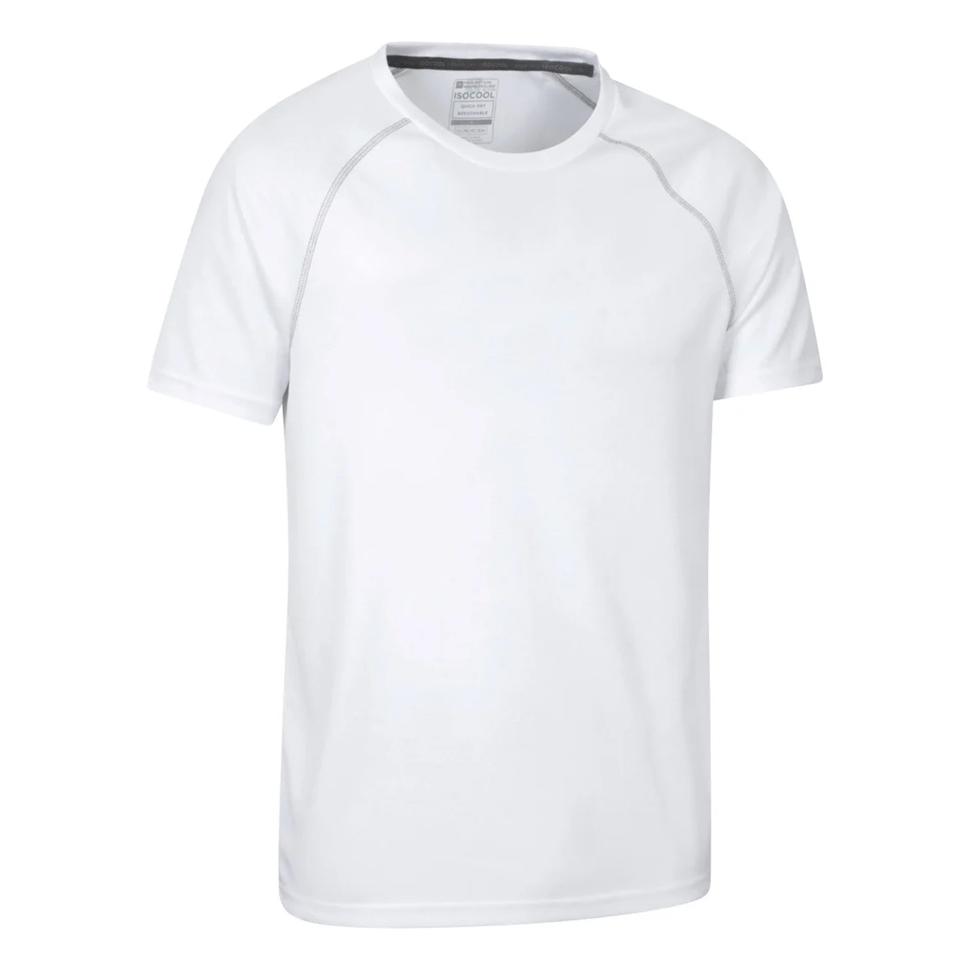 White - Side - Mountain Warehouse Mens Endurance IsoCool T-Shirt