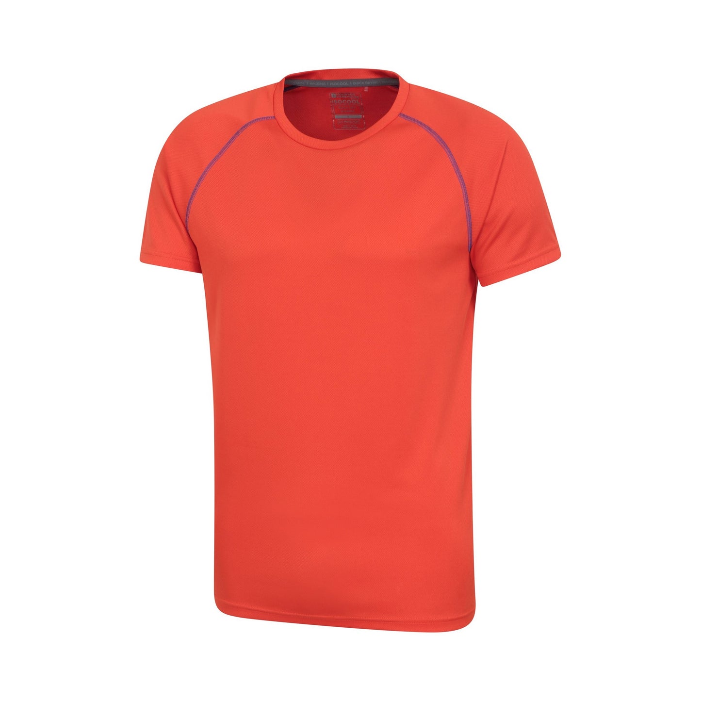 Bright Orange - Side - Mountain Warehouse Mens Endurance IsoCool T-Shirt