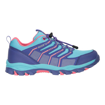 Bright Blue - Lifestyle - Mountain Warehouse Childrens-Kids Bolt Waterproof Trainers