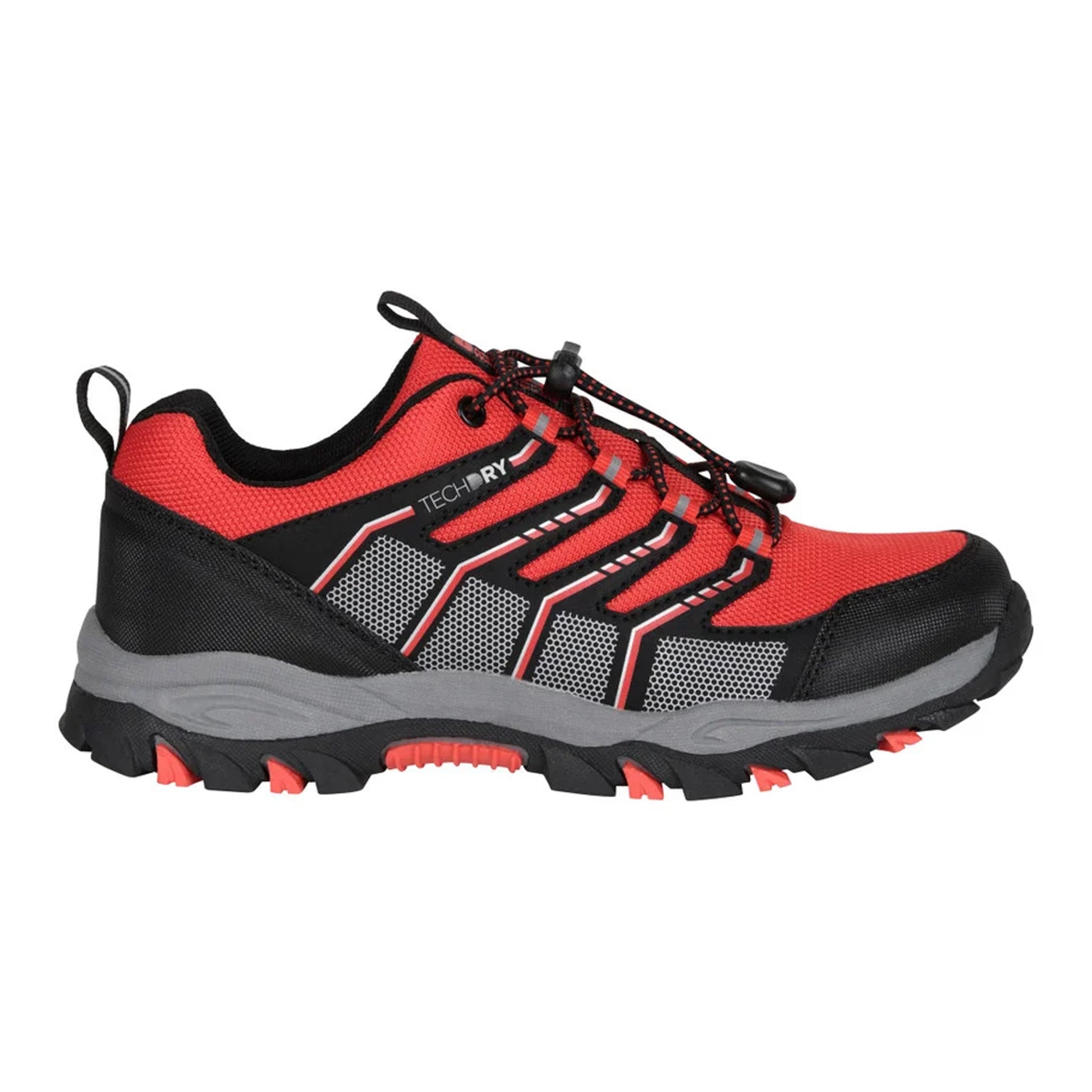 Active Red - Side - Mountain Warehouse Childrens-Kids Bolt Waterproof Trainers