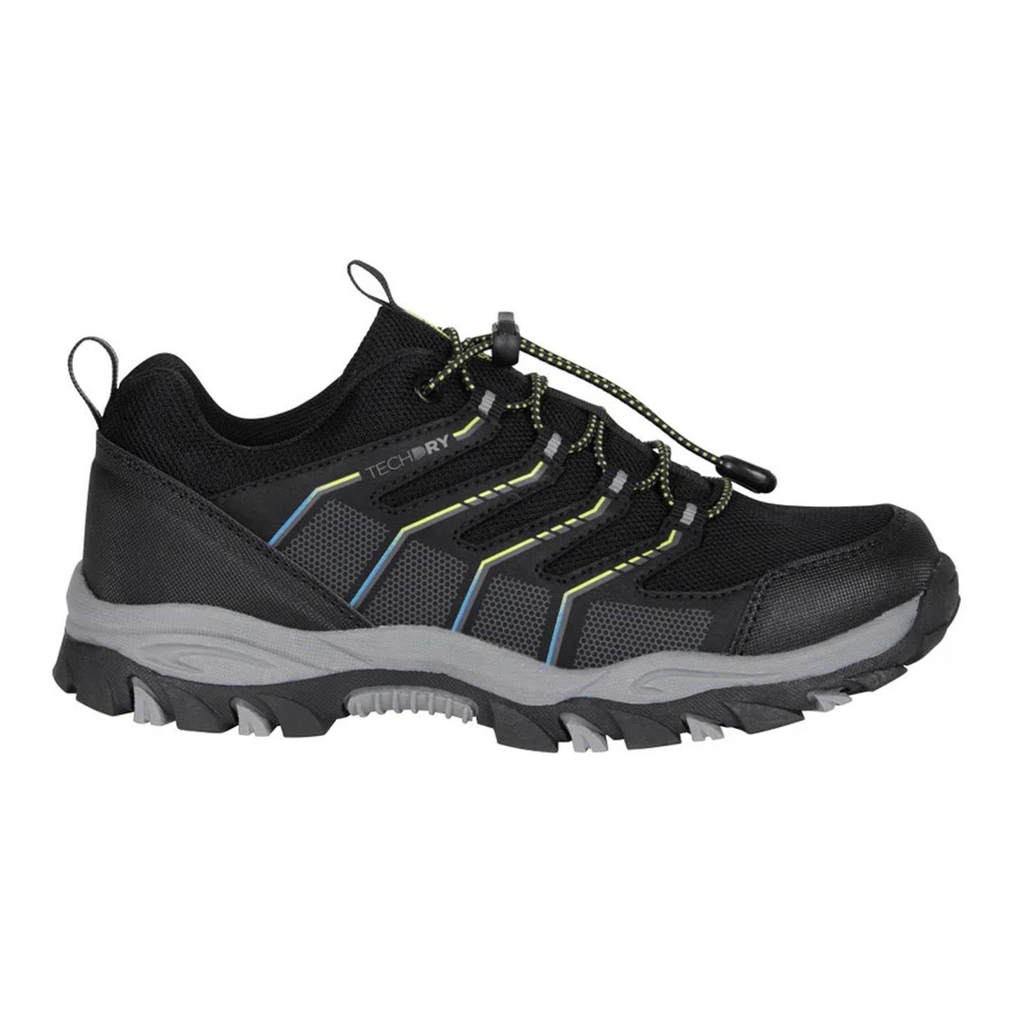Black - Side - Mountain Warehouse Childrens-Kids Bolt Waterproof Trainers